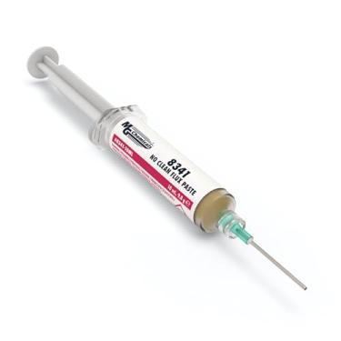 Imagem de MG Chemicals 8341 No Clean Flux Paste, 10 ml Pneumatic Dispenser (Complete with Plunger & Dispensing Tip)