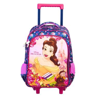 Imagem de Mochila Escolar Rodas Princesa Bella 14710  Disney