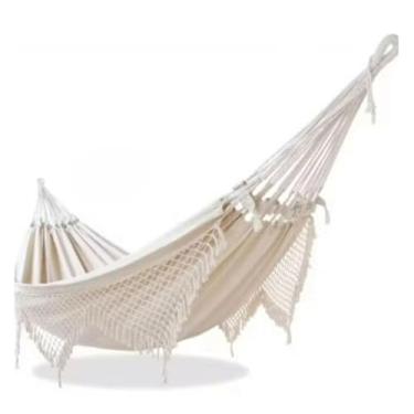 Imagem de Rede de descanso casal luxo decorativa diversas, Peça de Destaque para Interiores, Varandas Gourmet e Ambientes Exclusivos(Crua)