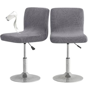 Imagem de Eco-Ancheng 2 capas de banco de bar, altura do balcão, bancos de bar giratórios, à prova d'água, banco de bar, banco de encosto alto, capas de cadeira de bar para cozinha, bar, café, 13