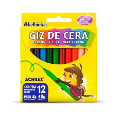 Imagem de Giz de Cera Acrilex 12 cores - 48g