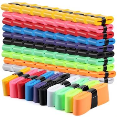 Imagem de PercyEffie 100 peças de fita de aderência de raquete de tênis, absorção de poliuretano, raquete de badminton para varas de pesca de raquete de badminton