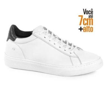 Imagem de Sapatênis Rafarillo Masculino Couro Amarração Aumenta Altura-Masculino