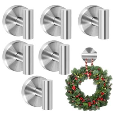 Imagem de XIEJ 6 ganchos de ventosa para chuveiro, 5 kg, resistentes, ganchos de toalha sem broca, para vidro, espelho, azulejos, superfícies de metal e superfícies lisas não porosas