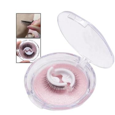 Imagem de Cílios Postiços Adesivo Volume Natural Reutilizáveis Artesanais Macios