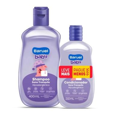 Imagem de Kit Shampoo e Condicionador Baruel Baby 400Ml+210Ml Sono Tranquilo