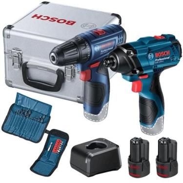 Imagem de Parafusadeira 12.0V Li 2 Baterias com Maleta kit 2 peças Impacto  0601