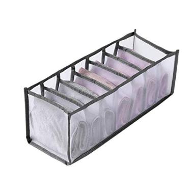 Imagem de Caixa Plegável para Armazenamento de Roupa Íntima Uso Residencial Divisor Gaveta Organizador com Malha Sutiãs e Meias