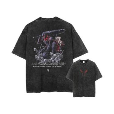 Imagem de Camisetas Unissex Oversized De Alta Qualidade Em Algodão Com Estampa B