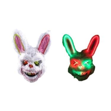 Imagem de Máscara LED De Coelho Sangrento Para Halloween, Acessórios De Horror P