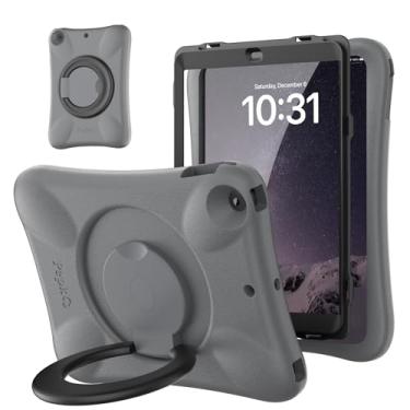 Imagem de Pepkoo Capa EVA antiqueda de 9,7 polegadas para iPad, adequada para iPad 5º/6º/Air/Air2, com suporte ajustável, oferece proteção abrangente 360 para iPad.