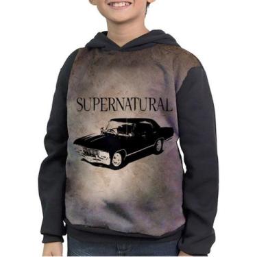 Imagem de Casaco Moletom Infantil Impala Dean Winchester Supernatural, Preto, 10