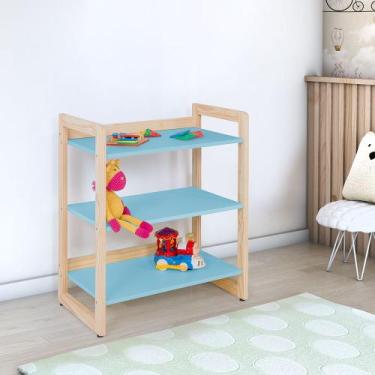 Imagem de Estante Infantil Baixa para Livros e Brinquedos Diversos 64x75cm Color
