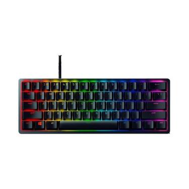 Imagem de Teclado Gamer Razer Huntsman Mini, 60%, Chroma RGB, Swich Roxo, USB-C, Preto - RZ0303390500-Unissex