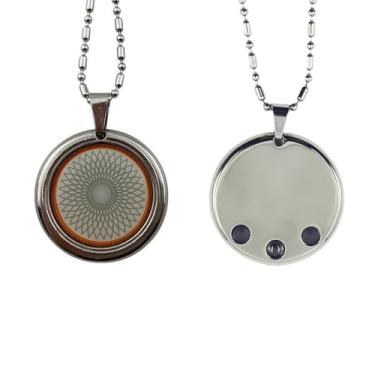 Imagem de Colar De Escudo De Proteção De Flor Cósmica Da Vida,Colar De Amuleto De Íons De Energia