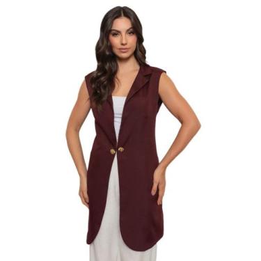 Imagem de Jaleco Colete Feminino Alexandra Bordo - gardenia jalecos, GG