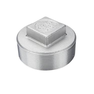 Imagem de MGAYTYOAG Plugue de fio de aço inoxidável 316L de aço inoxidável/plugue rosqueado/anteparo 1 minuto 2 minutos 3 minutos 4 minutos 6 minutos 2.5 cm (G1-1/4)