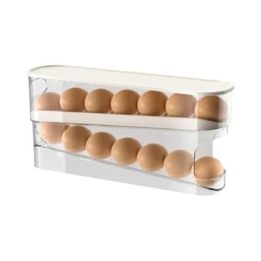 Imagem de Dispensador De Ovos De Grande Capacidade Com Camadas Duplas, Suporte A