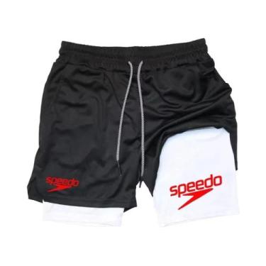 Imagem de Shorts Masculinos 2 Em 1 De Secagem Rápida Para Treino De Academia, Es