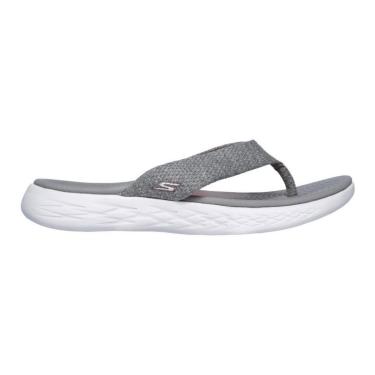 Imagem de Chinelo Skechers On The Go 600 Cinza Feminino-Feminino