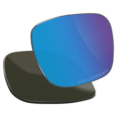 Imagem de Vaep Lentes de reposição de policarbonato para óculos de sol Oakley Turbine OO9263 - Azul gelo polarizado