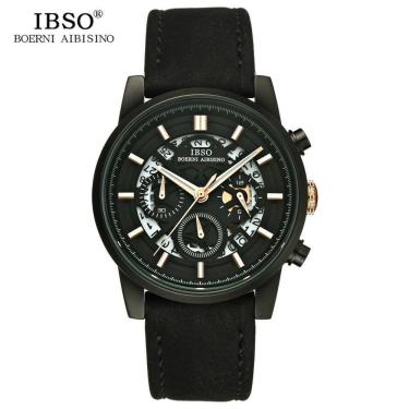 Imagem de Relógio De Quartzo Masculino Ibso 6860 à Prova D'água Preto