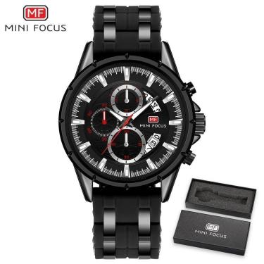Imagem de Relógio Masculino Mini Focus Mf0273g à Prova D'água Vermelho