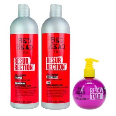 Imagem de Kit TIGI Bed Head Resurrection Shampoo 750ml + Condicionador 750ml + S