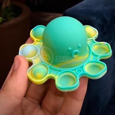Imagem de Chaveiro Polvo Reversível Pop It Anti Stress Apertar Tiktok