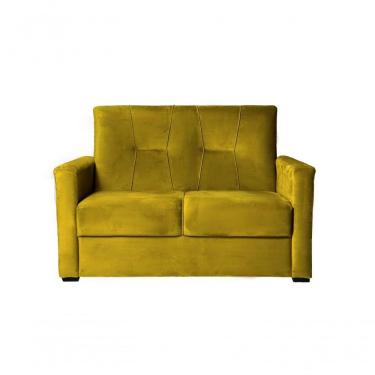 Imagem de Sofá 2 Lugares Pequeno Alice E Porta Controle Herreiro Amarelo
