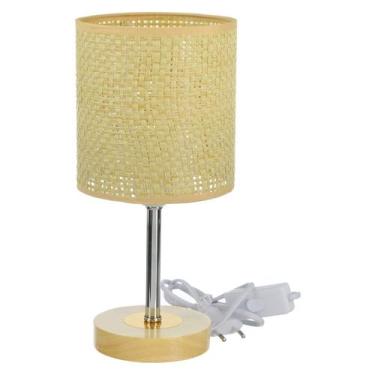 Imagem de Luminária De Mesa Cabeceira Abajur Moderno Bivolt Decorativo Quarto Es