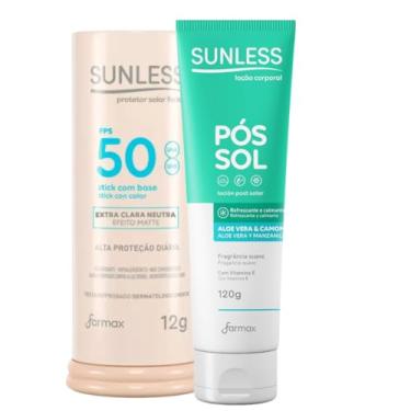 Imagem de Kit Sunless: Stick FPS 50 Exra Clara Neutra + Pós-Sol 120g