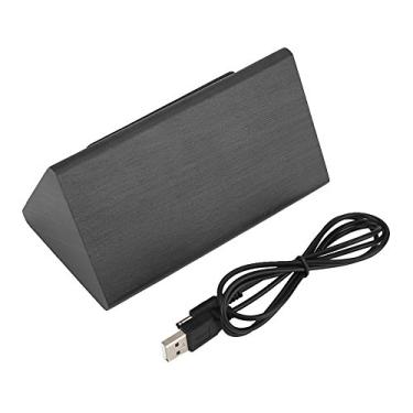 Imagem de Despertador de madeira, visor digital de LED com umidade e temperatura de tempo, controle de voz, 3 configurações de alarme, brilho ajustável para viagens de escritório em casa