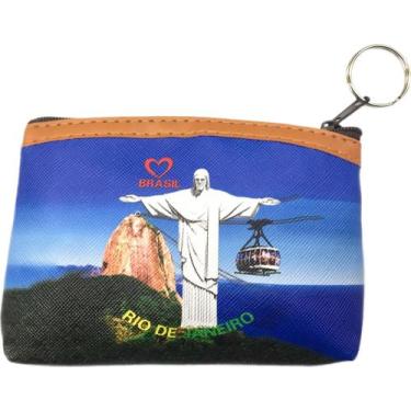 Imagem de Porta Moedas material sintético Lembrança do Rio De Janeiro Cristo Red