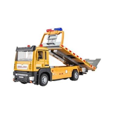 Imagem de Toy Tow Truck Alloy Road Rescue com luzes e som para meninos - taiyuan