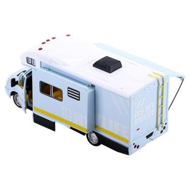 Imagem de Toy RV Camper Van, escala 1/32, liga azul, com som e luz - Taiyuanketa