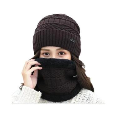 Imagem de Gorro De Ciclismo Coreano De Lã Quente E Tricotado Para Inverno E Outo
