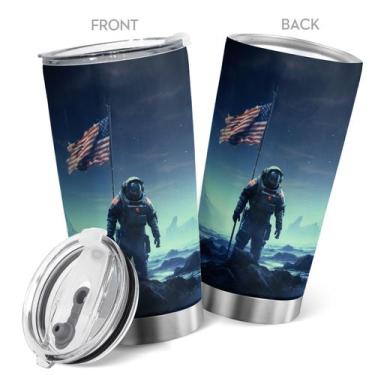 Imagem de Caneca de café Tumbler Oasisdream 600 ml com estampa Spaceman