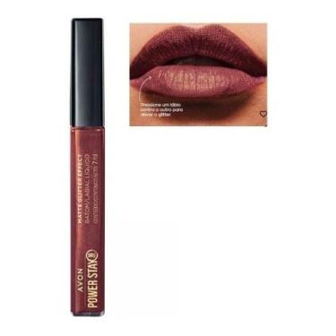 Imagem de Avon - Power Stay Matte Glitter Batom Líquido Nude Iluminado 7ml