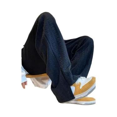 Imagem de Calças De Moletom Masculinas Pretas Estilo Hip Hop, Moda Casual Para O