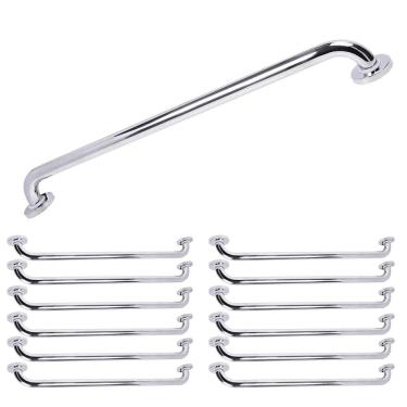 Imagem de Barra de Apoio Alca 80cm Kit 12 Uni Acessibilidade Cadeirante Idoso Deficiente Box Banheiro Segurança Corrimao Corredor