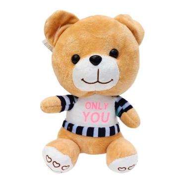 Imagem de Urso Pelúcia Romântico Fofinho Only You Rosa Azul 20cm - SS, Azul