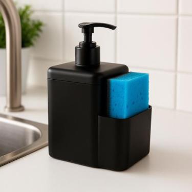 Imagem de Porta Detergente e Bucha Dispenser 500ml 2x1 Qualidade DasPlast para s