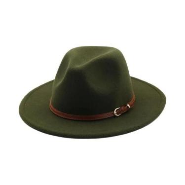 Imagem de Chapéu Fedora De Aba Larga Branco E Preto 56-60cm Em Feltro Imitação D