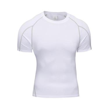 Imagem de Camiseta de Compressão Esportiva Masculina - Ideal para Corrida, Ginás
