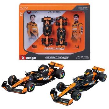 Imagem de Pack C/ 2 Carros F1 2024 McLaren MCL38 Norris + Piastri 1:43 - Bburago