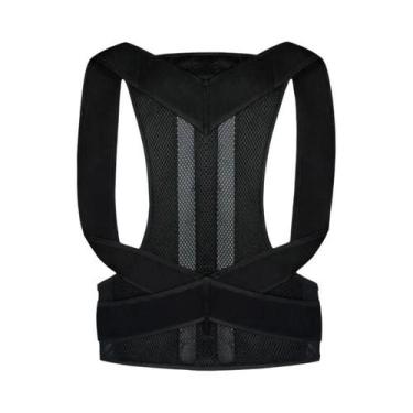 Imagem de Corset Ajustável Unissex Para Correção De Postura, Suporte Lombar Resp