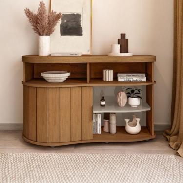 Imagem de Balcão Buffet Magnum 1 Porta Flex Carvalho/Off White - Artely - Artely