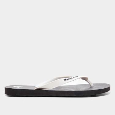 Imagem de Chinelo Hang Loose Flip Flop Masculino, Preto, Branco, 42