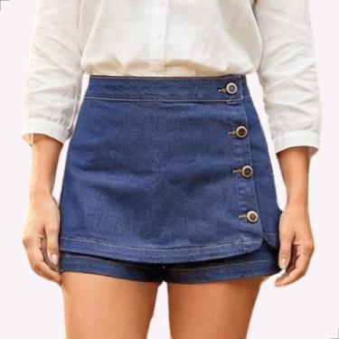 Imagem de Short Jeans Feminino Super Confortável Social Bermudinha Cores Tendênc